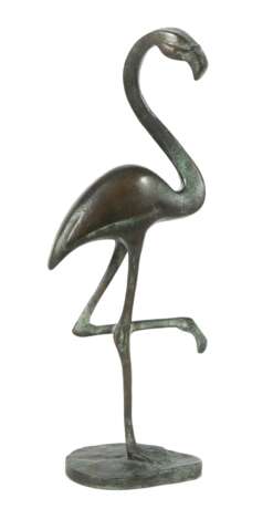 Bildhauer des 20. Jh. ''Flamingo'', Bronze grün patiniert, v… - фото 1