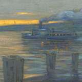 Maler des 20. Jh. ''Dampfer am Bodensee'', stilisierte Darst… - photo 1