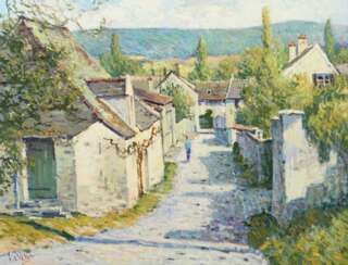 Didier, Luc Geb. 1954, französischer Maler. ''Dorfstraße in …