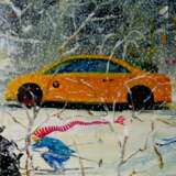 It is snowing in New York oil on cardboard Realismus Romantic Ukraine 2024 - Foto 4