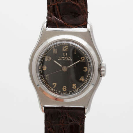 OMEGA "Gilt Dial" Armbanduhr, ca. 1950/60er Jahre. Edelstahl. - photo 1
