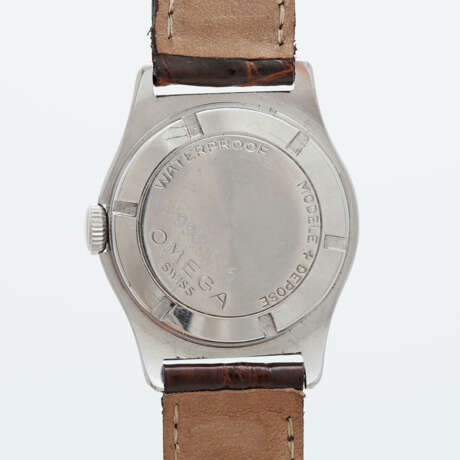 OMEGA "Gilt Dial" Armbanduhr, ca. 1950/60er Jahre. Edelstahl. - Foto 2