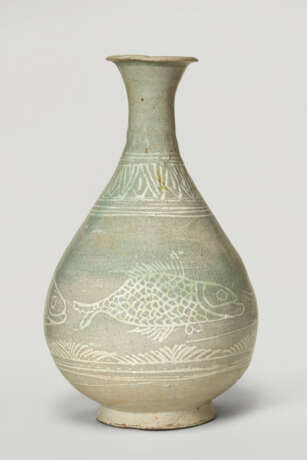 A BUNCHEONG SLIP-DECORATED STONEWARE BOTTLE - фото 3