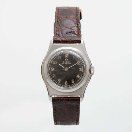 OMEGA "Gilt Dial" Armbanduhr, ca. 1950/60er Jahre. Edelstahl. - Foto 5