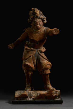 A WOOD SCULPTURE OF THE DIVINE GENERAL - photo 3