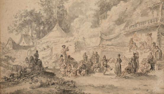 JEAN-BAPTISTE LE PRINCE (METZ 1734-1781 SAINT-DENIS-DU-PONT) - Foto 1