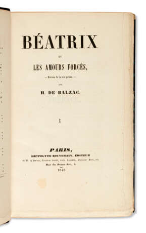 BALZAC, Honoré de (1799-1850) - Foto 1