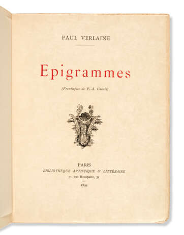 VERLAINE, Paul (1844-1896) - photo 2