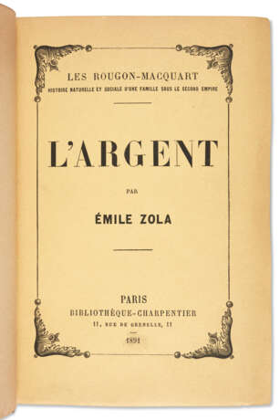 ZOLA, Émile (1840-1902) - Foto 3