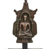 A SMALL BRONZE PLAQUE OF BUDDHA - photo 1