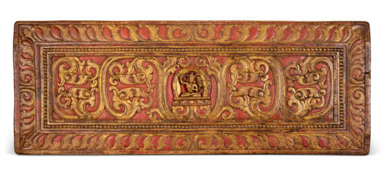 A GILT-WOODEN MANUSCRIPT COVER - photo 1