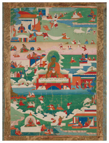 A PAINTING FROM A ONE HUNDRED AND EIGHT JATAKAS SET - photo 2