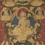 A RED GROUND PAINTING OF GREEN TARA - photo 1
