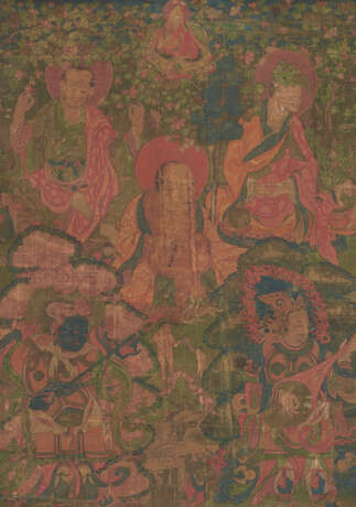 THREE PAINTINGS FROM AN ARHAT SET - photo 10