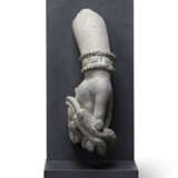 A LARGE GREY SCHIST HAND OF A BODHISATTVA - фото 1