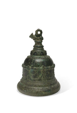 A LARGE BRONZE BELL WITH NANDI - фото 5