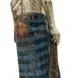 A LARGE PAINTED WOOD FIGURE OF AN ELDER - Foto 7