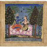 AN ILLUSTRATION FROM A GITA GOVINDA SERIES: KRISHNA ADORNS RADHA WITH A TILAK - Foto 2