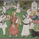 A PAINTING OF GADDI TRIBES PEOPLE - photo 1