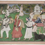 A PAINTING OF GADDI TRIBES PEOPLE - photo 2