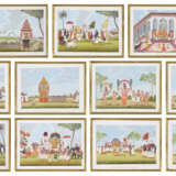 A GROUP OF ELEVEN PAINTINGS DEPICTING PROCESSIONS AND FESTIVITIES - photo 1