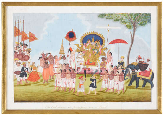 A GROUP OF ELEVEN PAINTINGS DEPICTING PROCESSIONS AND FESTIVITIES - photo 4