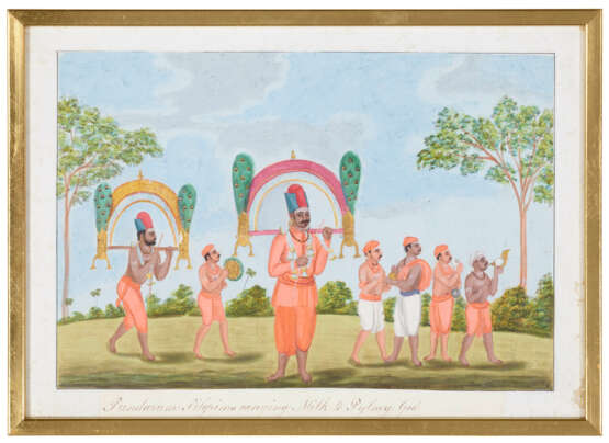 A GROUP OF ELEVEN PAINTINGS DEPICTING PROCESSIONS AND FESTIVITIES - фото 5