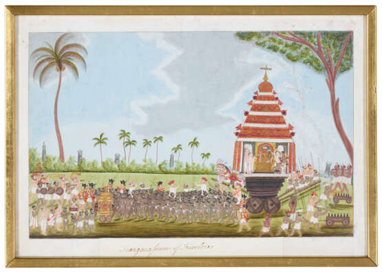 A GROUP OF ELEVEN PAINTINGS DEPICTING PROCESSIONS AND FESTIVITIES - photo 8