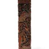 A RETICULATED BAMBOO CYLINDRICAL INCENSE HOLDER - photo 2