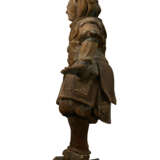 A WOOD SCULPTURE OF TEMPLE GUARDIAN - photo 4