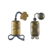 TWO FOUR-CASE INRO WITH NETSUKE - photo 1
