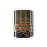 A FOUR-CASE LACQUER INRO WITH QUAILS IN CAGE - photo 1