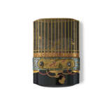 A FOUR-CASE LACQUER INRO WITH QUAILS IN CAGE - photo 2