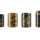 FOUR LACQUER INRO WITH LANDSCAPES - photo 1
