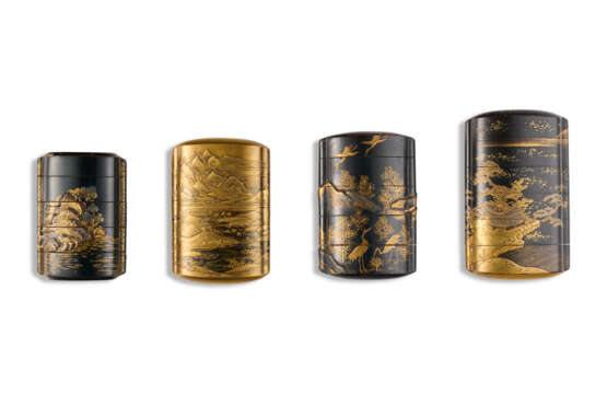 FOUR LACQUER INRO WITH LANDSCAPES - photo 2