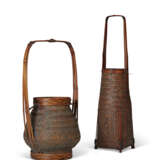 TWO BAMBOO BASKETS - photo 2