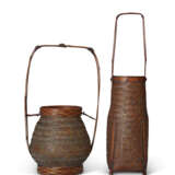 TWO BAMBOO BASKETS - photo 4