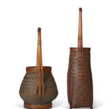 TWO BAMBOO BASKETS - photo 5