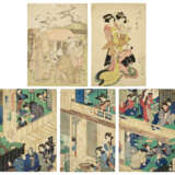 CHOBUNSAI EISHI (1756-1829), KIKUGAWA EIZAN (1787-1867) AND UTAGAWA YOSHIIKU (1833-1904) - Foto 1