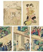 Eishi Chobunsai (1756 - 1829). CHOBUNSAI EISHI (1756-1829), KIKUGAWA EIZAN (1787-1867) AND UTAGAWA YOSHIIKU (1833-1904)