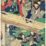 CHOBUNSAI EISHI (1756-1829), KIKUGAWA EIZAN (1787-1867) AND UTAGAWA YOSHIIKU (1833-1904) - Foto 4