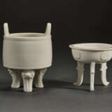 TWO DEHUA TRIPOD CENSERS - photo 1