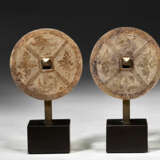 A PAIR OF ELECTRUM 'CASH'-FORM APPLIQUES - photo 3