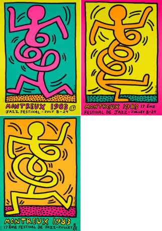 Keith Haring. Konvolut von 3 Plakaten zum Jazz Festival in Montreux - Foto 1