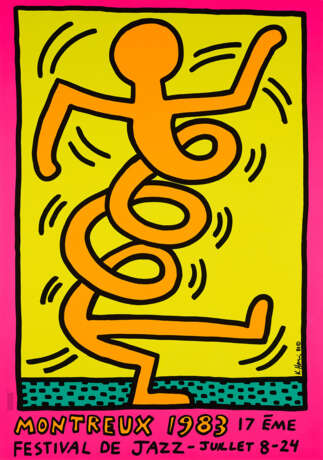 Keith Haring. Mixed lot of 3 posters on the occasion of the jazz festival in Montreux - photo 4