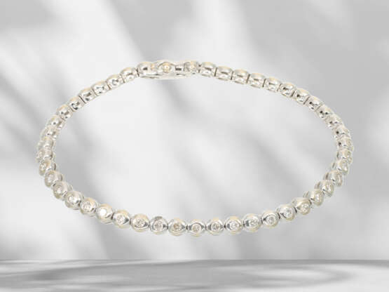 Bracelet: high-quality, handcrafted tennis bracelet with bri… - photo 4