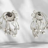 Earrings: decorative designer goldsmith work with brilliant-… - photo 3