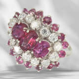 Ring: extremely decorative and high-quality vintage ruby/bri… - photo 2