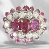 Ring: extremely decorative and high-quality vintage ruby/bri… - фото 4