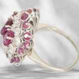 Ring: dekorativer und hochwertiger vintage Rubin/Brillant-Go… - Foto 5